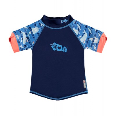 Close Pop-in Rash Vest เสื้อว่ายน้ำสำหรับเด็กและทารก ลายปลาวาฬ 18-24 เดือน